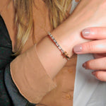 Bracelete Zirconia Navete Ouro Be Trendy