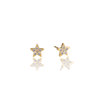 Brinco Ouro Estrela Mini Zirconias Be Trendy